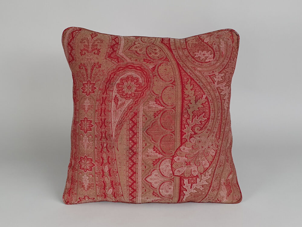 Antique Cushion made from Paisley Shawl