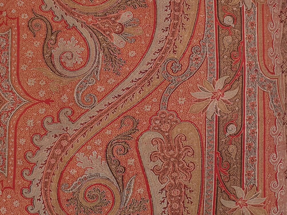 Antique Cushion made from a Paisley Shawl