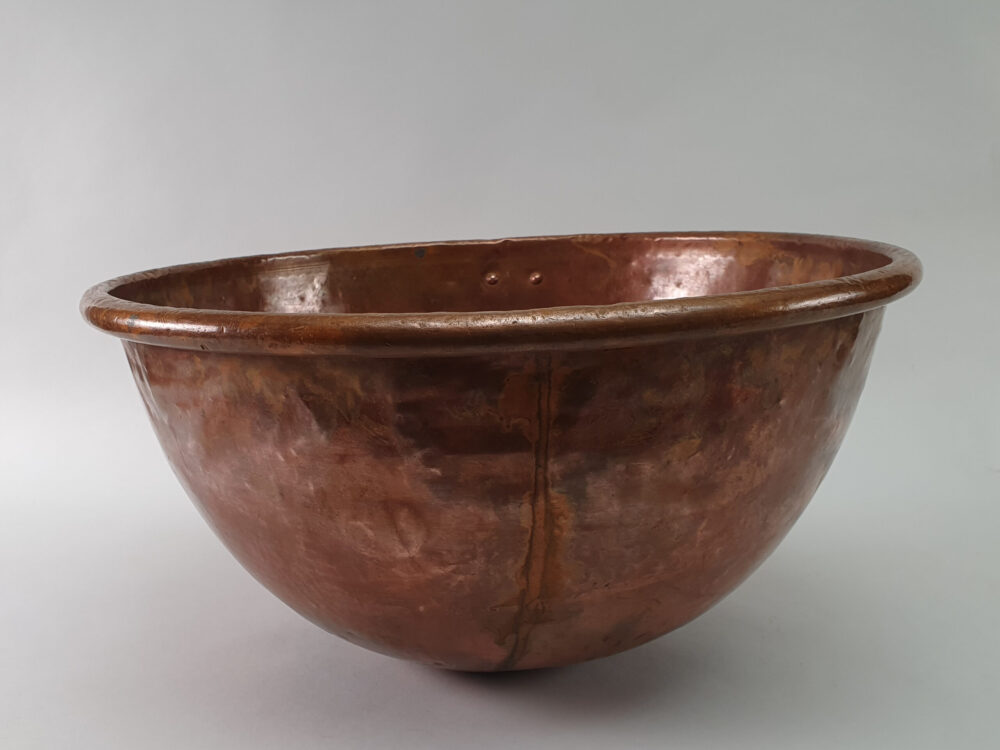 Antique French Confectioner's copper Mixing Bowl