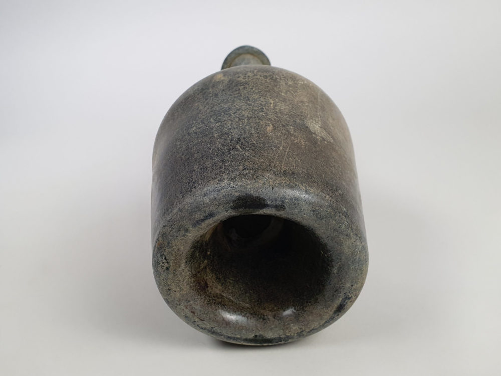 Antique French green wine bottles, dating from early 1700s