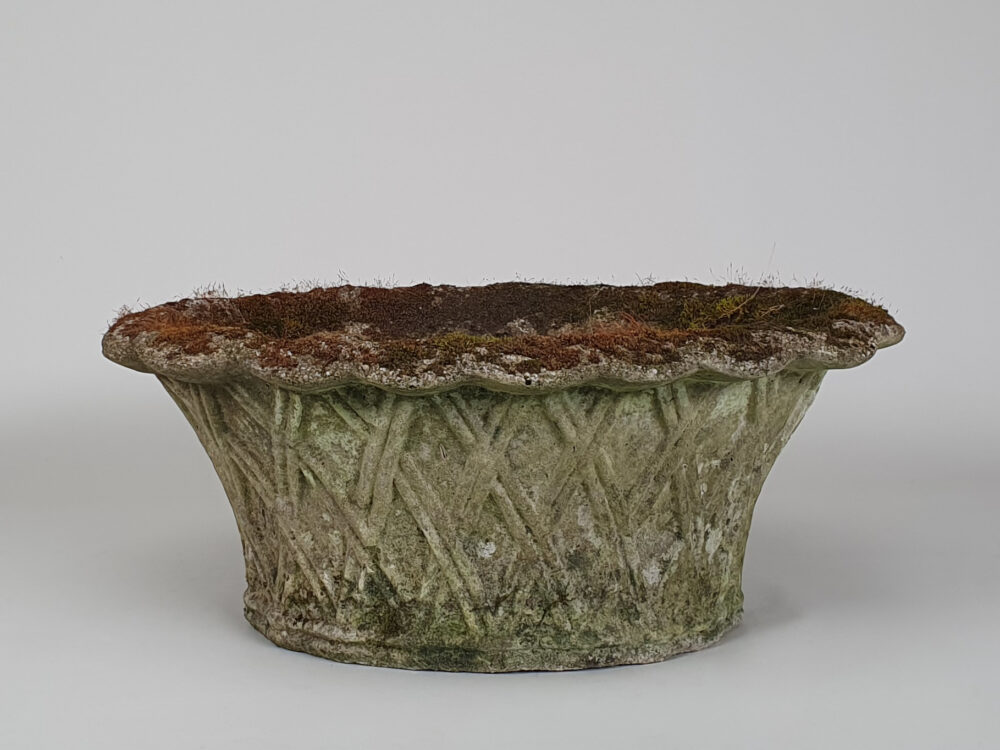 Antique Garden Planter in a lattice design