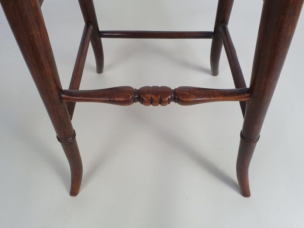 Antique Georgian child's Correction or Training faux bamboo Chair