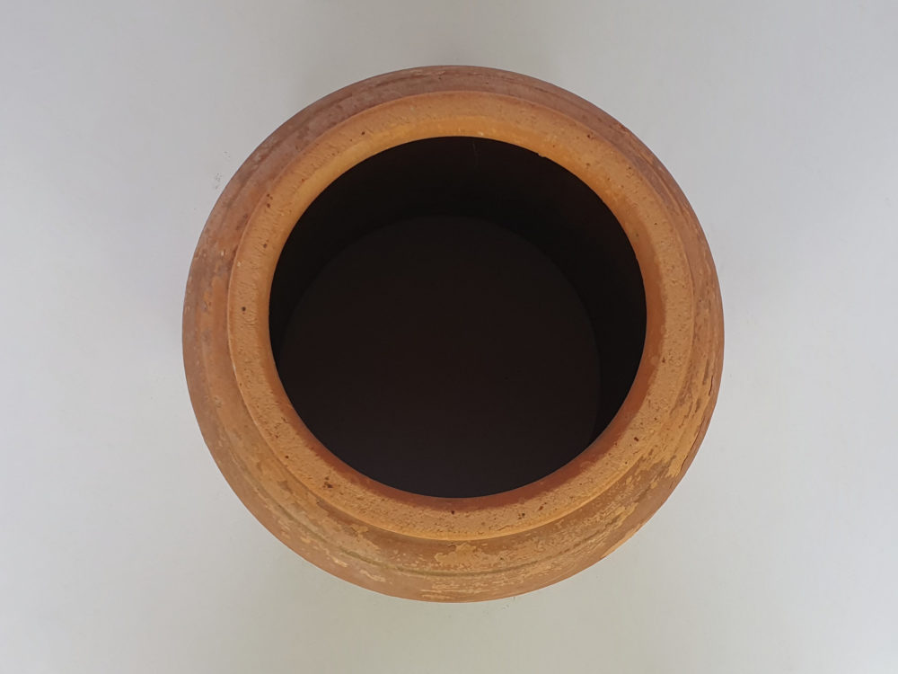 Antique Terracotta Rhubarb Forcer