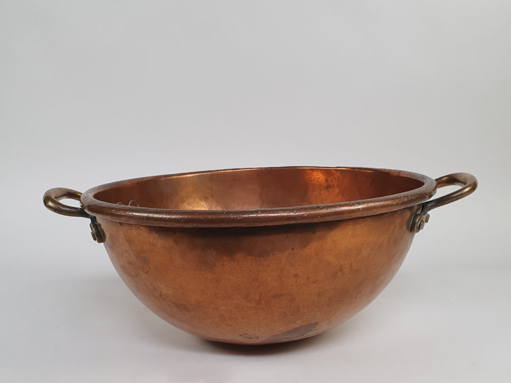Antique Victorian copper kitchen Mixing Bowl