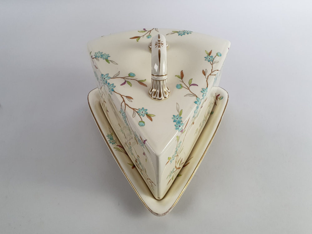 Antique Victorian lidded Cheese Dish by Powell, Bishop & Stonier from Oriental Ivory range