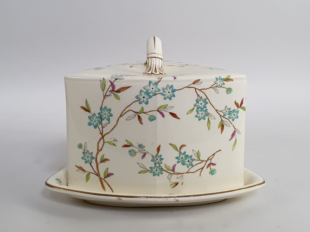 Antique Victorian lidded Cheese Dish by Powell, Bishop & Stonier from Oriental Ivory range