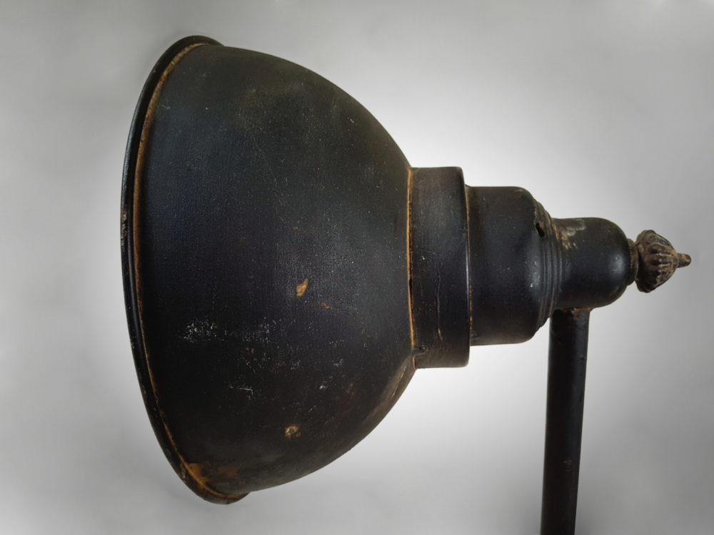 Antique Art Deco black angle poise Table Lamp