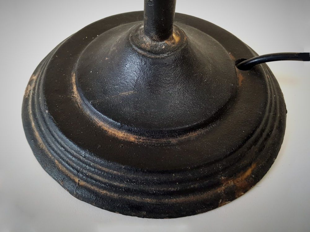 Antique Art Deco black angle poise Table Lamp