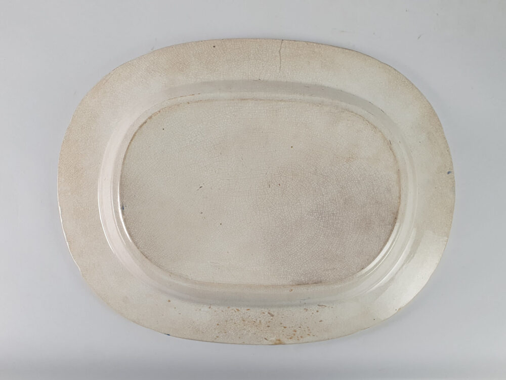 Antique blue & white transfer Platter or Meat Dish