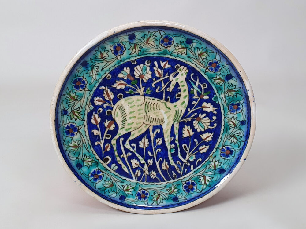Antique ceramic Armenian Gazelle Plate