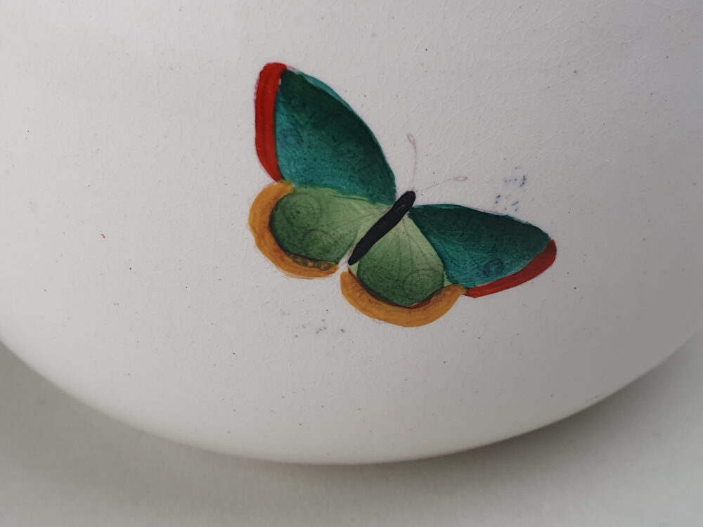 Antique ceramic Davenport Jug, featuring the Ivy & Fly pattern