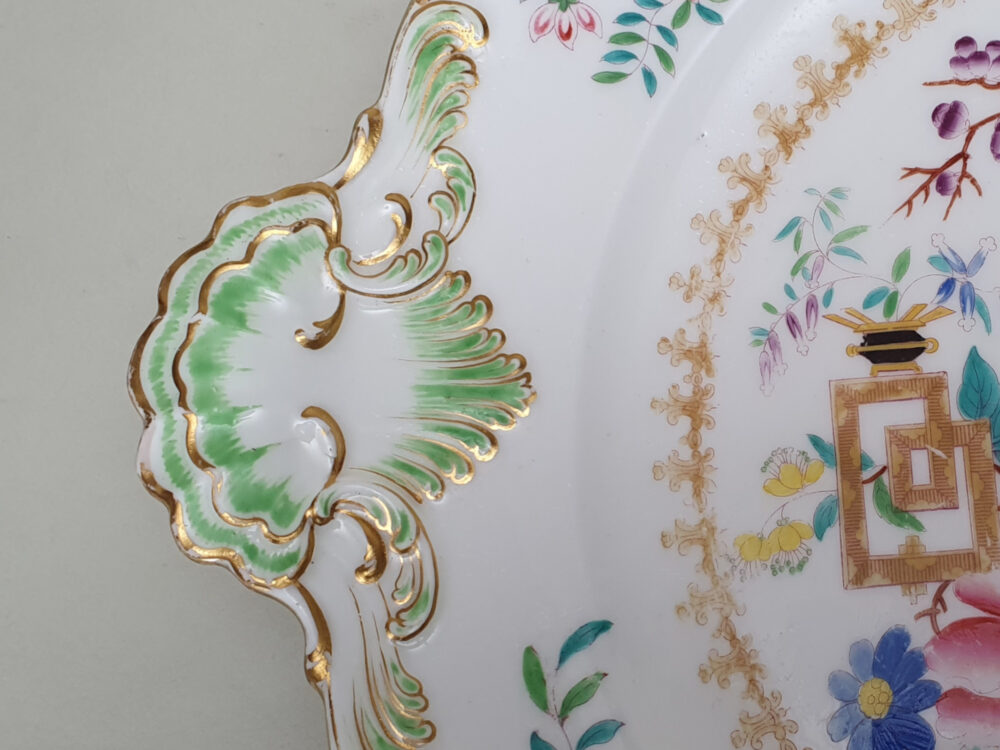 Antique ceramic Minton oval serving platter or plate, in Chinese Tree, 1959 pattern