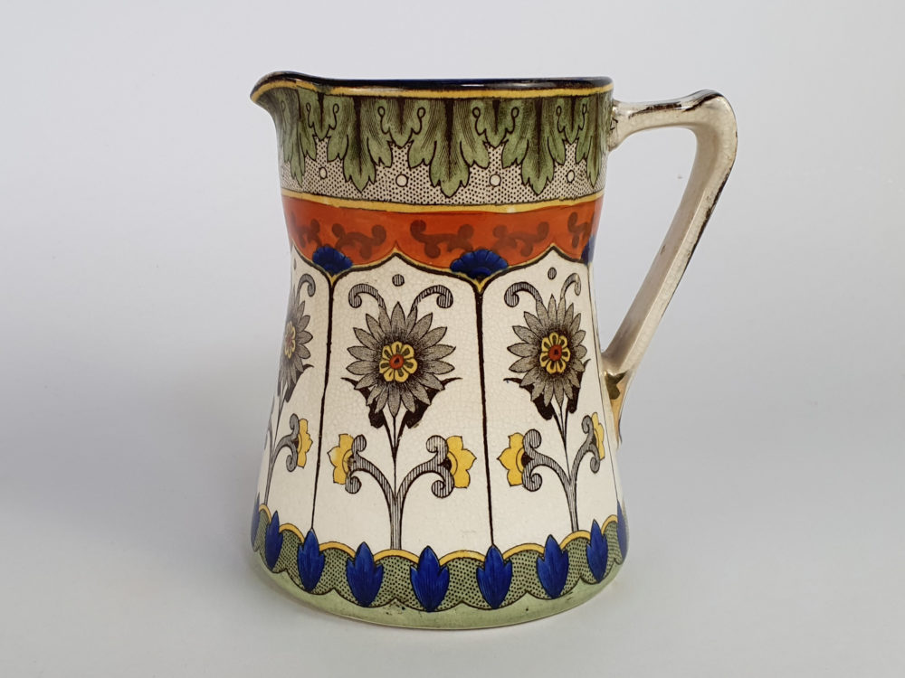 Antique ceramic Royal Doulton jug in an Art Nouveau design