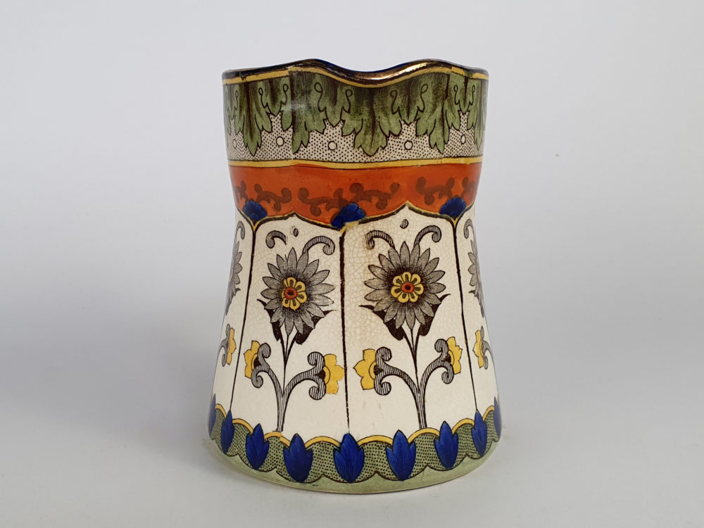 Antique ceramic Royal Doulton jug in an Art Nouveau design