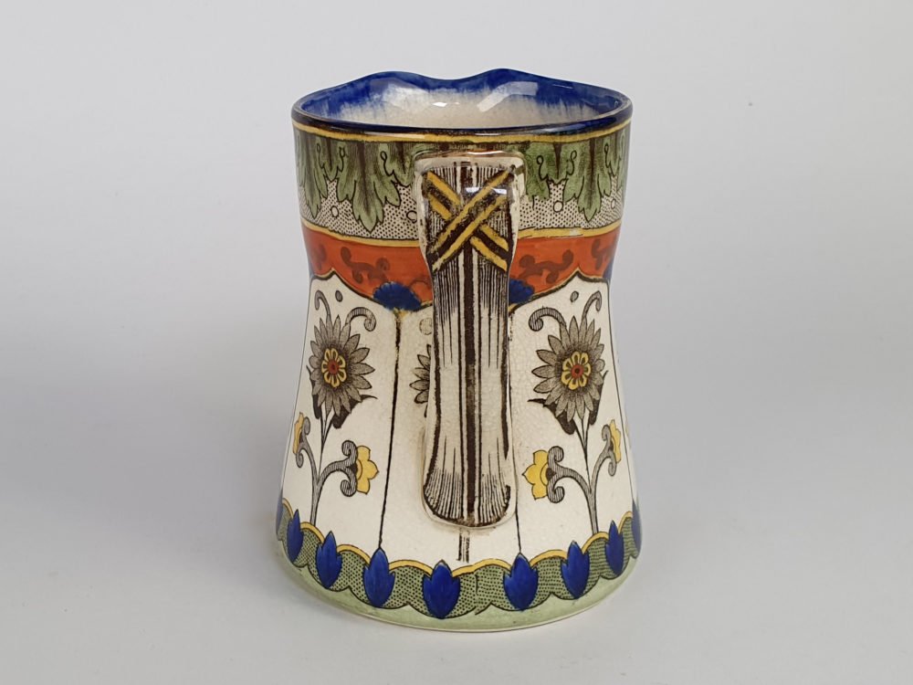 Antique ceramic Royal Doulton jug in an Art Nouveau design