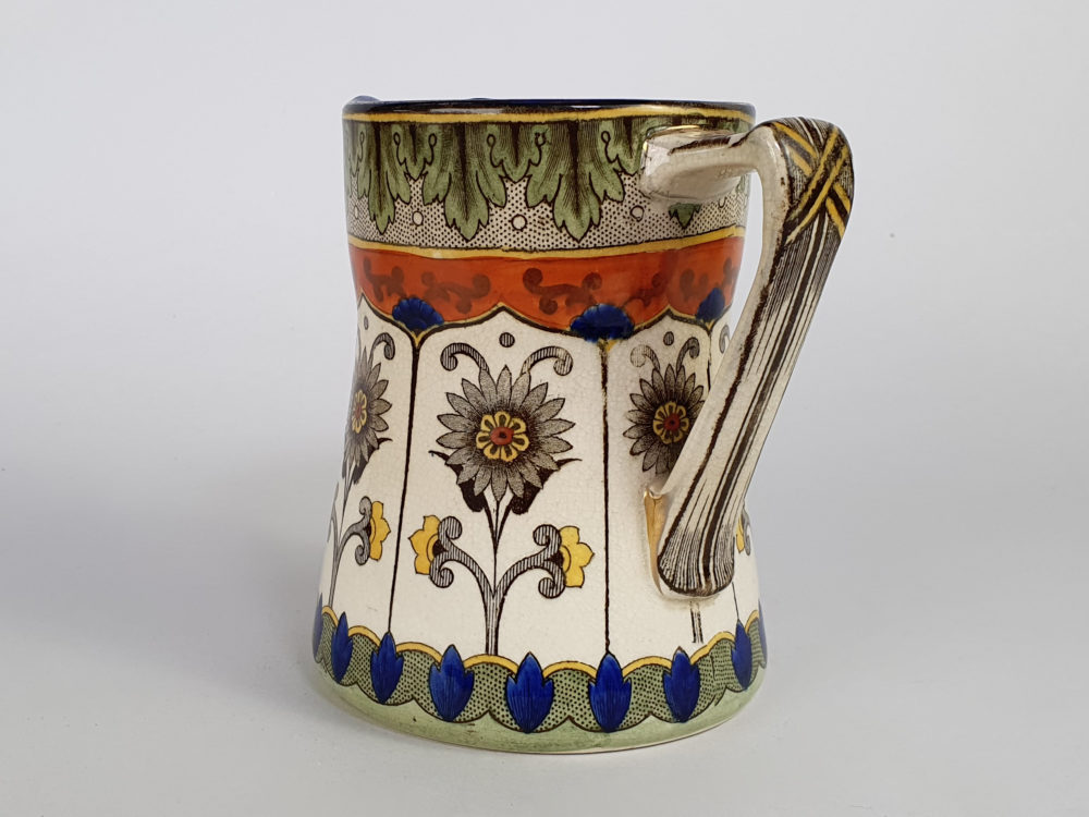 Antique ceramic Royal Doulton jug in an Art Nouveau design