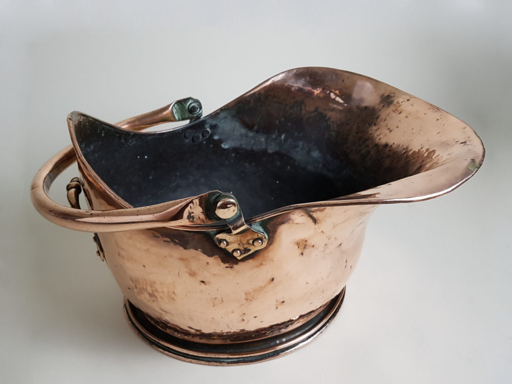Antique copper Coal Scuttle