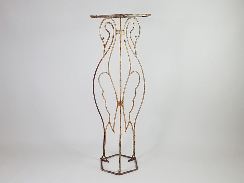 Antique Art Deco decorative Stand featuring sculpted swans