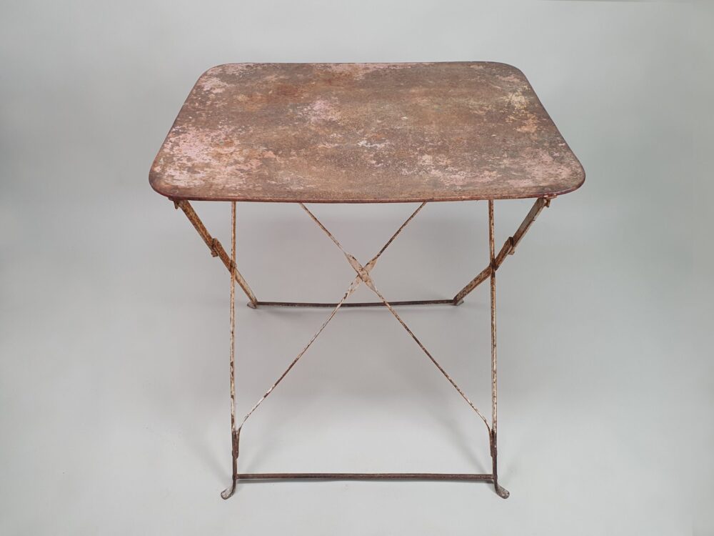 Antique folding metal Garden Bistro Table