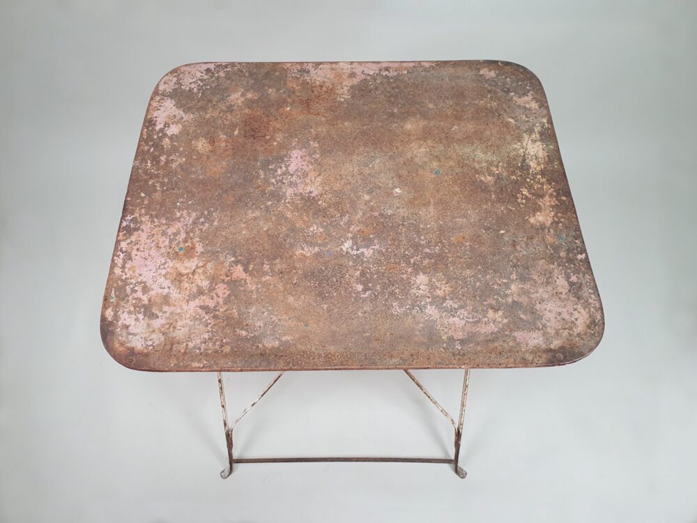 Antique folding metal Garden Bistro Table