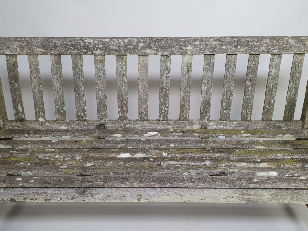 Antique garden furniture wooden bench