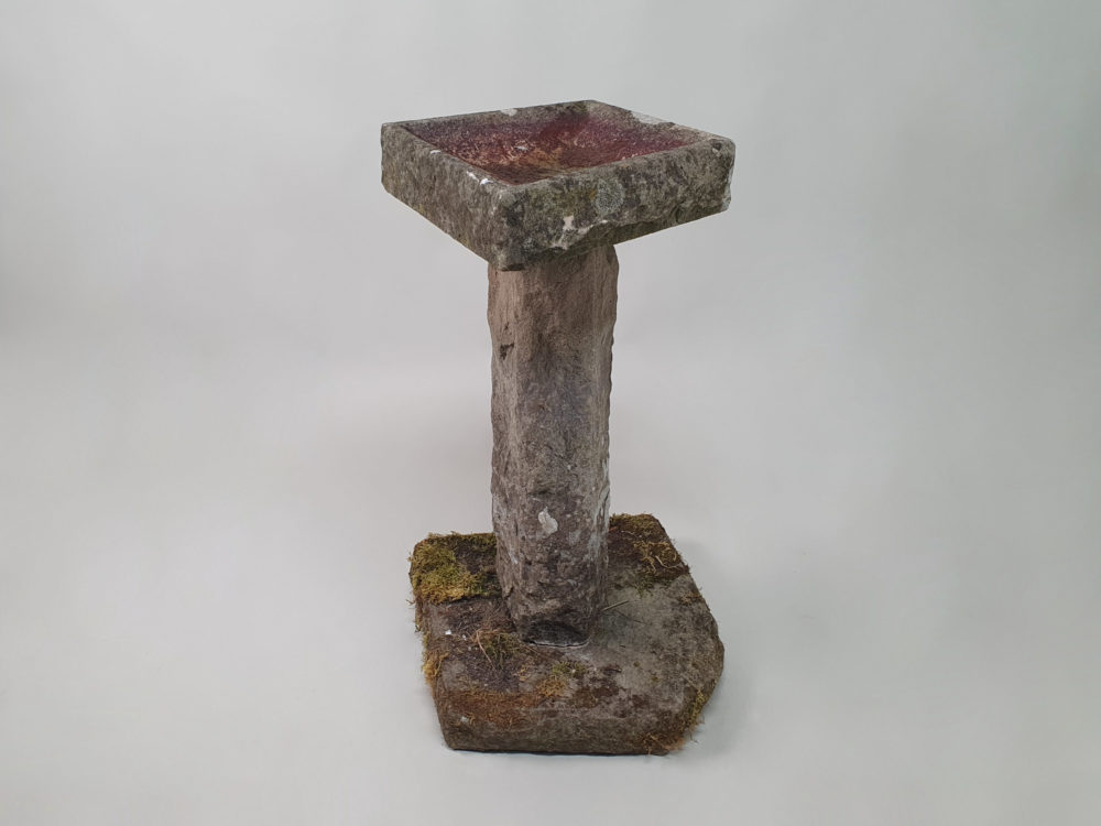 Antique garden stone Bird Bath Ornament