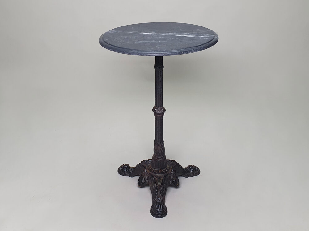 Antique garden table with marble top