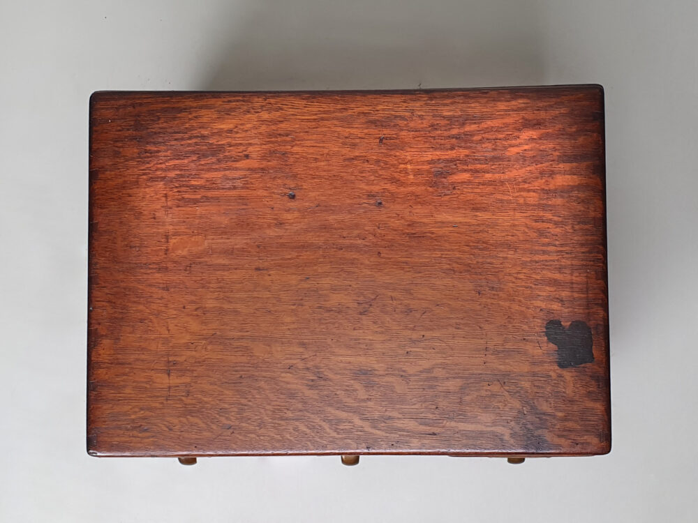 Antique library index card filing cabinet