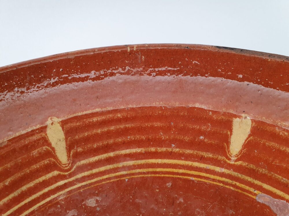 Antique slipware pottery Charger