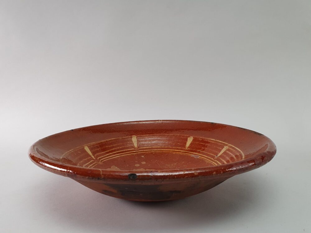 Antique slipware pottery Charger