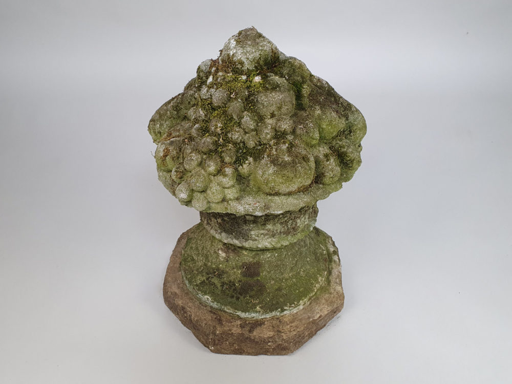 Antique stone garden ornament Fruit Basket