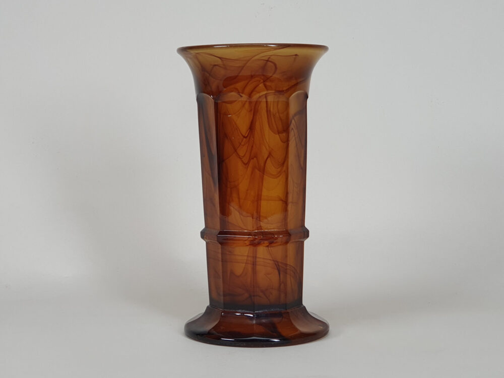 Art Deco George Davidson Cloud Glass Vase