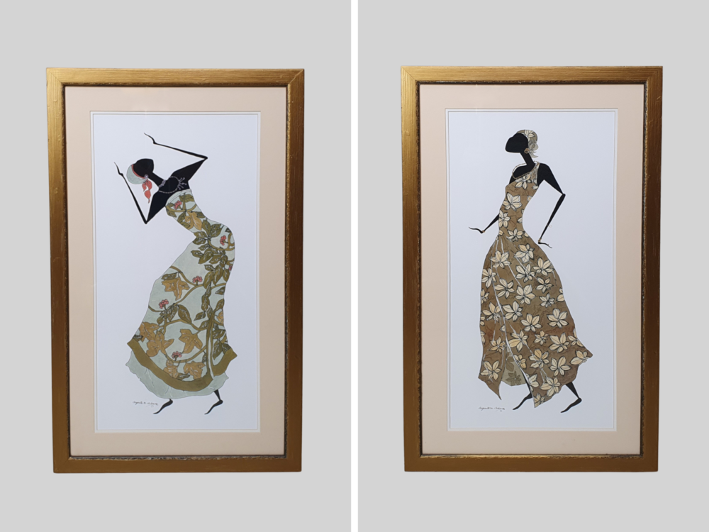 Augusta Asberry 'African Dancer' prints 