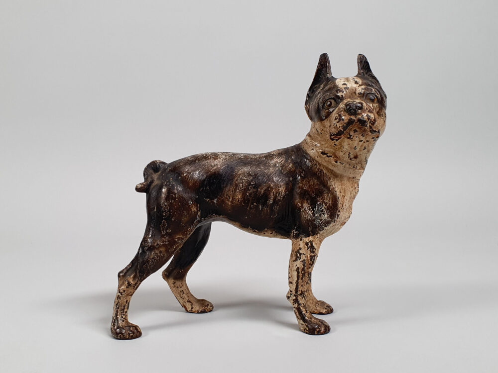 Cast iron Boston Terrier Dog Door Stop