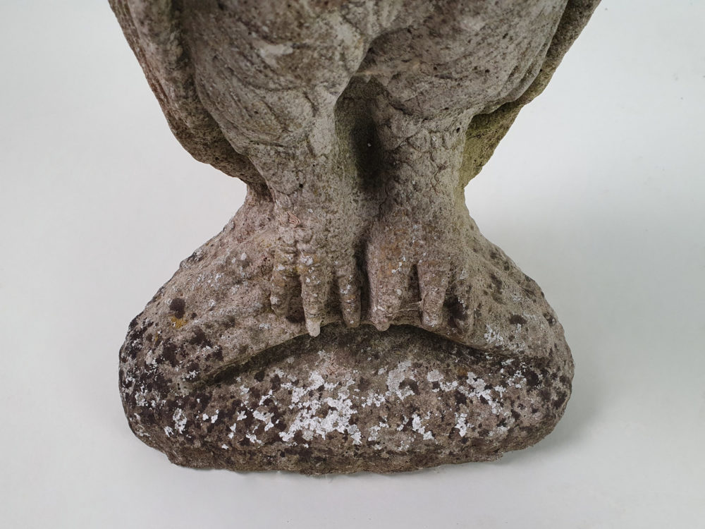 Characterful antique Owl Garden Ornament