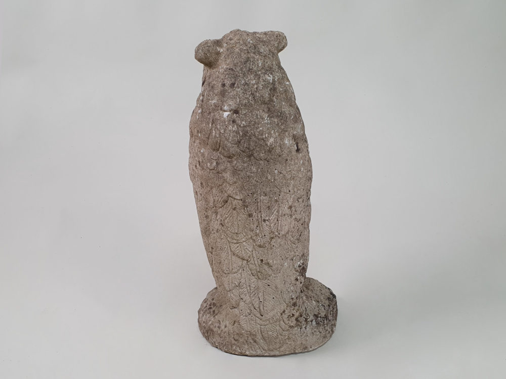Characterful antique Owl Garden Ornament