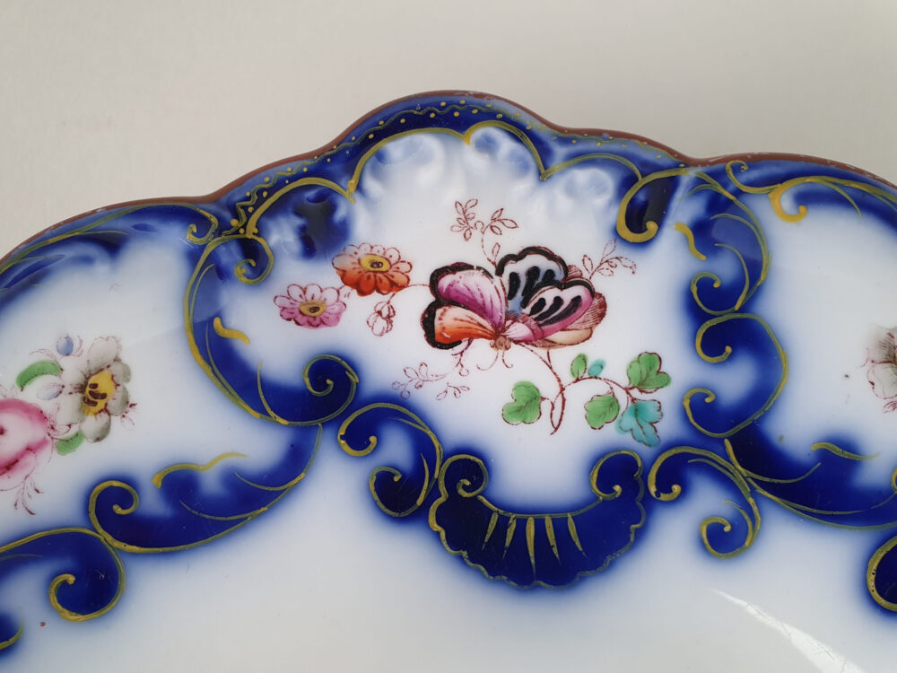 Collection of antique John Ridgway & Co Dishes and Plates