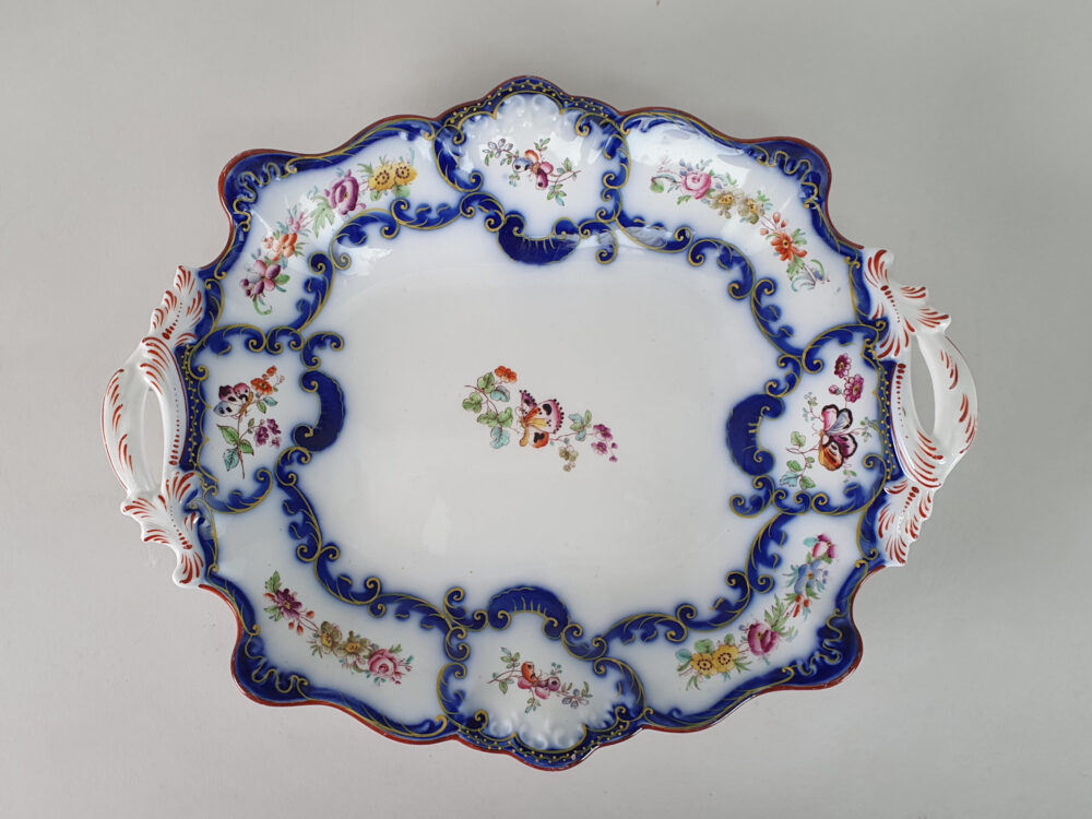 Collection of antique John Ridgway & Co Dishes and Plates