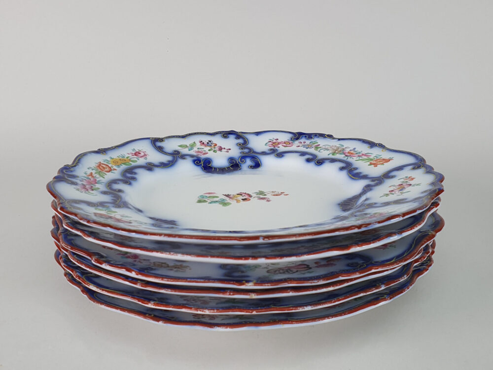 Collection of antique John Ridgway & Co Dishes and Plates