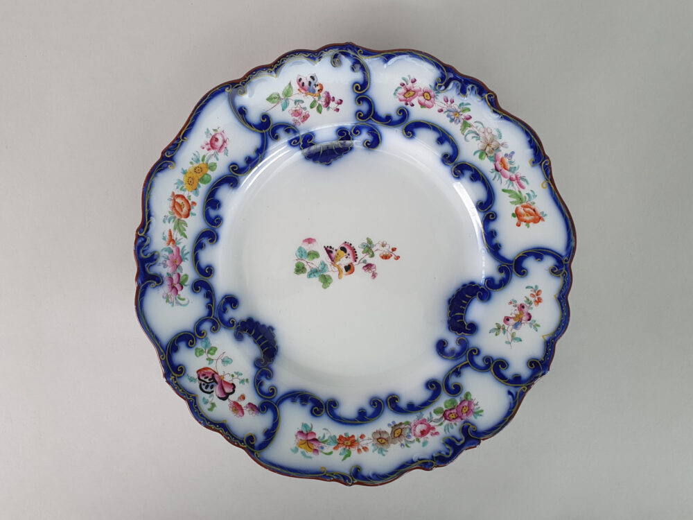 Collection of antique John Ridgway & Co Dishes and Plates