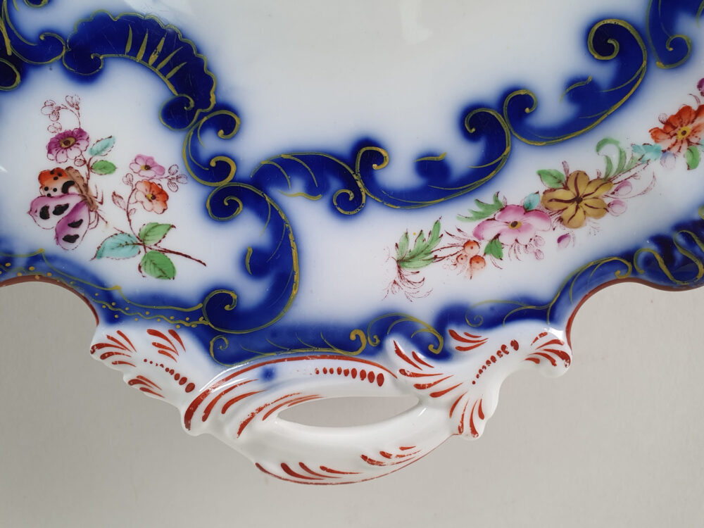 Collection of antique John Ridgway & Co Dishes and Plates