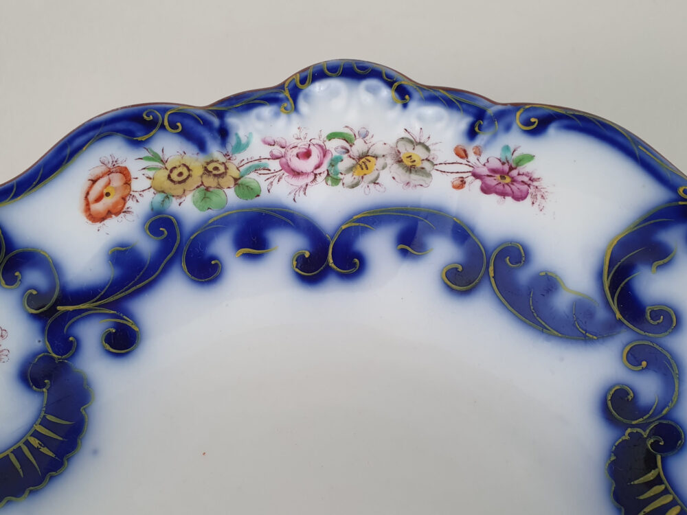 Collection of antique John Ridgway & Co Dishes and Plates