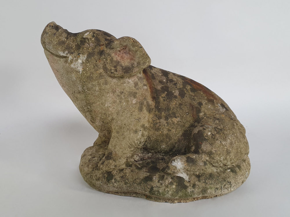 Composite Pig antique Garden Ornament