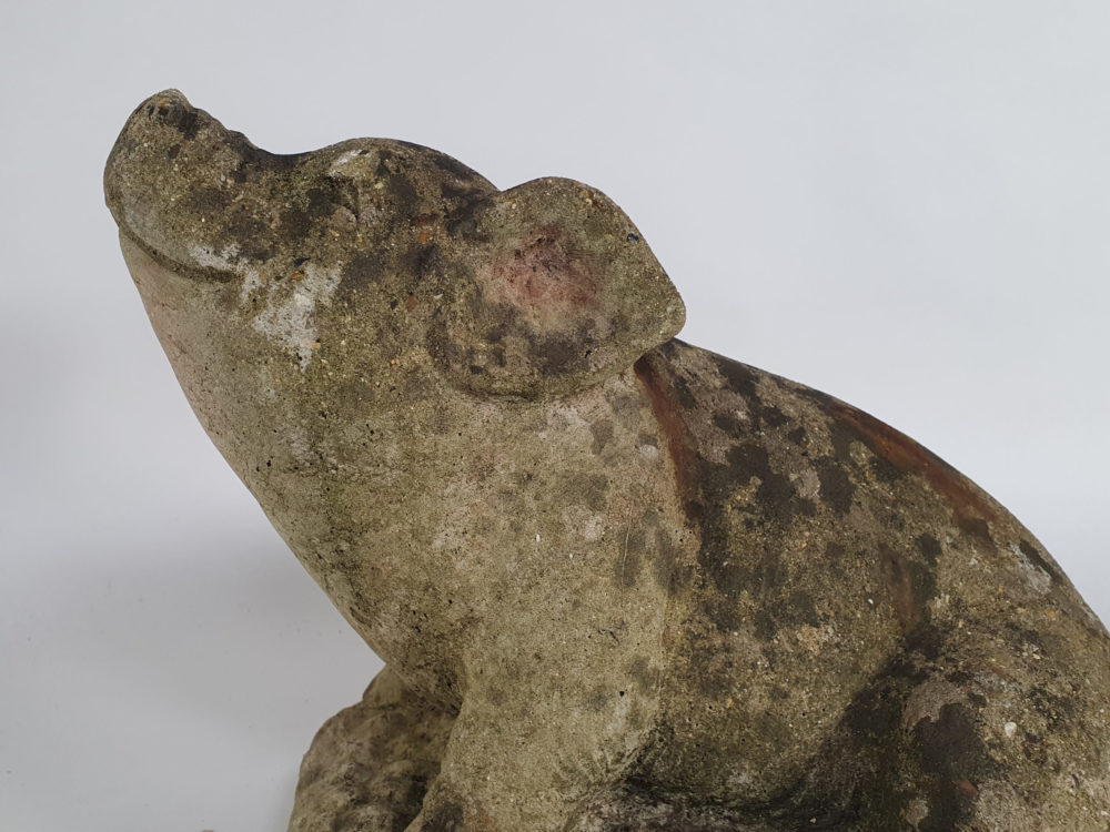 Composite Pig antique Garden Ornament