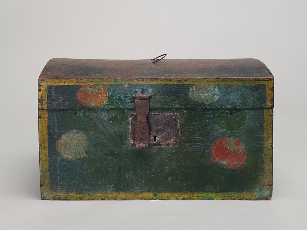 Decorative antique French Normandy Marriage Box