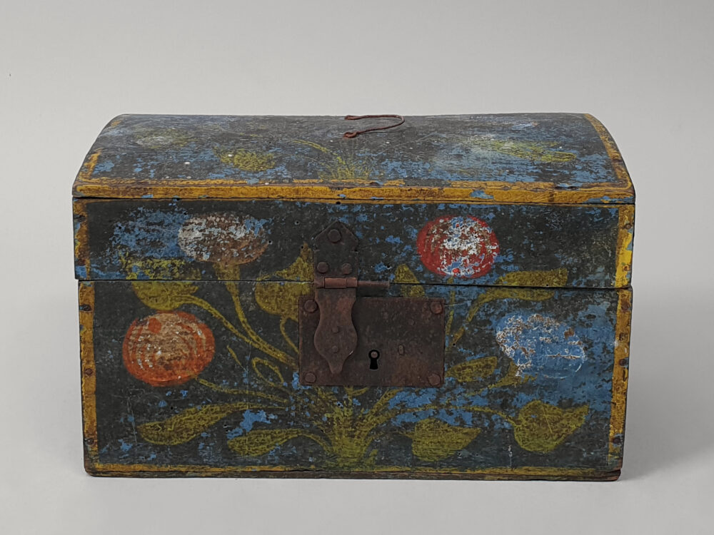 Decorative antique French Normandy Marriage Box