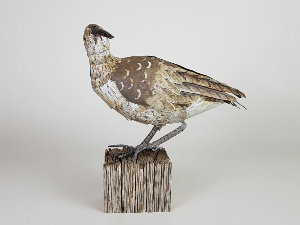 Decorative rustic antique Tin Curlew Bird