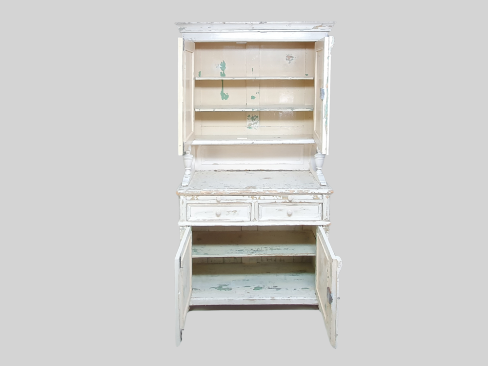 Early 1900s antique Dresser in original white paint