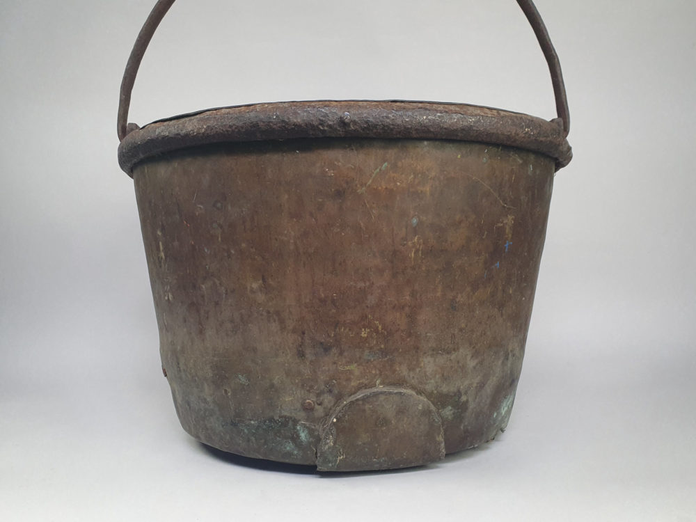 Early 19th century antique copper Planter or Bucket