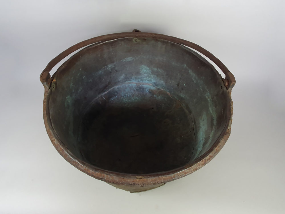 Early 19th century antique copper Planter or Bucket